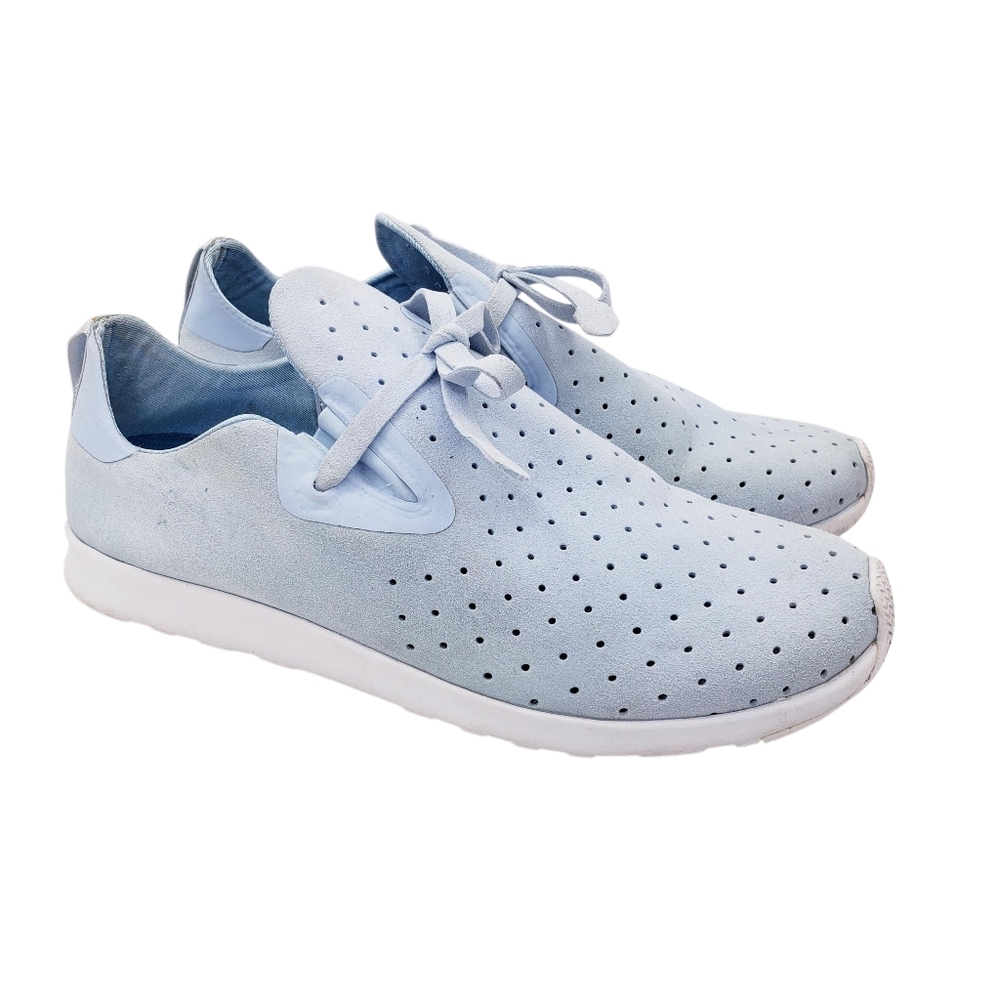 Native Apollo Moc Blue Perforated Microfiber Shoes Sneakers Men's Size 7